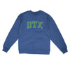 Dtx Varsity Midweight Crewneck Sweatshirt-Royal Heather-Allegiant Goods Co. Vintage Sports Apparel