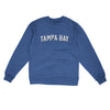 Tampa Bay Varsity Midweight Crewneck Sweatshirt-Royal Heather-Allegiant Goods Co. Vintage Sports Apparel
