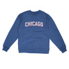 Chicago Varsity Midweight Crewneck Sweatshirt-Royal Heather-Allegiant Goods Co. Vintage Sports Apparel