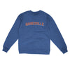 Gainesville Varsity Midweight Crewneck Sweatshirt-Royal Heather-Allegiant Goods Co. Vintage Sports Apparel