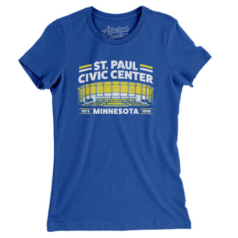 St Paul Civic Center Women's T-Shirt-Allegiant Goods Co. Vintage Sports Apparel