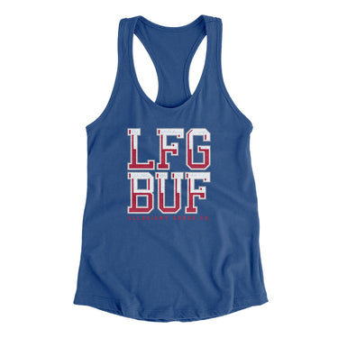 Lfg Buf Women's Racerback Tank-Allegiant Goods Co. Vintage Sports Apparel