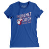 The Helmet Catch Women's T-Shirt-Royal-Allegiant Goods Co. Vintage Sports Apparel