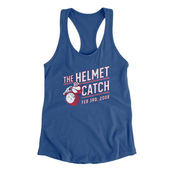 The Helmet Catch Women's Racerback Tank-Allegiant Goods Co. Vintage Sports Apparel