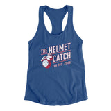 The Helmet Catch Women's Racerback Tank-Allegiant Goods Co. Vintage Sports Apparel
