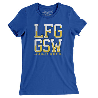 Lfg Gsw Women's T-Shirt-Allegiant Goods Co. Vintage Sports Apparel