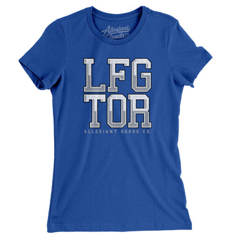 Lfg Tor Women's T-Shirt-Royal-Allegiant Goods Co. Vintage Sports Apparel