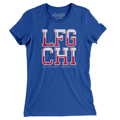 Lfg Chi Women's T-Shirt-Royal-Allegiant Goods Co. Vintage Sports Apparel