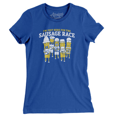 I’m Just Here For The Sausage Race Women's T-Shirt-Allegiant Goods Co. Vintage Sports Apparel