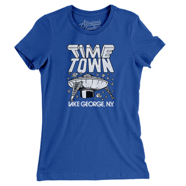 Lake George Time Town Women's T-Shirt-Allegiant Goods Co. Vintage Sports Apparel