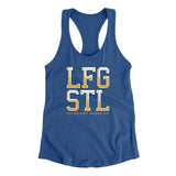 Lfg Stl Women's Racerback Tank-Royal-Allegiant Goods Co. Vintage Sports Apparel