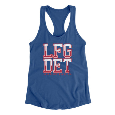 Lfg Det Women's Racerback Tank-Allegiant Goods Co. Vintage Sports Apparel