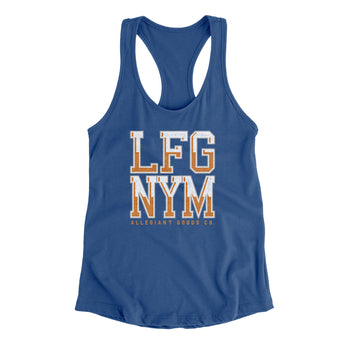 Lfg Nym Women's Racerback Tank-Royal-Allegiant Goods Co. Vintage Sports Apparel