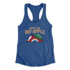 Raise The Big Apple Women's Racerback Tank-Royal-Allegiant Goods Co. Vintage Sports Apparel