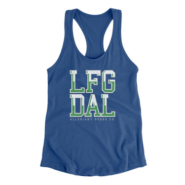 Lfg Dal Women's Racerback Tank-Allegiant Goods Co. Vintage Sports Apparel