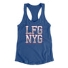 Lfg Nyg Women's Racerback Tank-Royal-Allegiant Goods Co. Vintage Sports Apparel