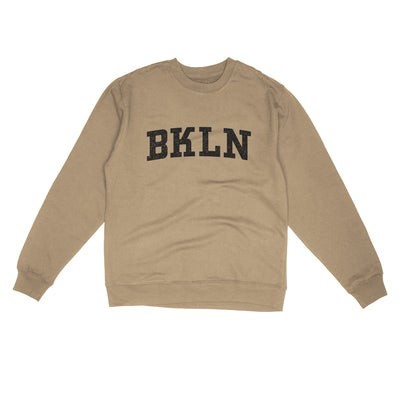BKLN Varsity Midweight Crewneck Sweatshirt-Sandstone-Allegiant Goods Co. Vintage Sports Apparel