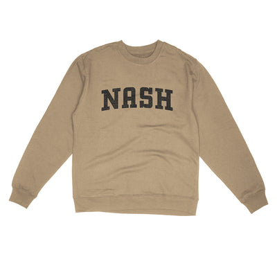 Nash Varsity Midweight Crewneck Sweatshirt-Sandstone-Allegiant Goods Co. Vintage Sports Apparel