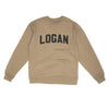 Logan Varsity Midweight Crewneck Sweatshirt-Sandstone-Allegiant Goods Co. Vintage Sports Apparel