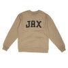 Jax Varsity Midweight Crewneck Sweatshirt-Sandstone-Allegiant Goods Co. Vintage Sports Apparel