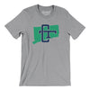 Connecticut Home State Men/Unisex T-Shirt-Athletic Heather-Allegiant Goods Co. Vintage Sports Apparel