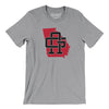 Georgia Home State Men/Unisex T-Shirt-Athletic Heather-Allegiant Goods Co. Vintage Sports Apparel