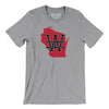 Wisconsin Home State Men/Unisex T-Shirt-Athletic Heather-Allegiant Goods Co. Vintage Sports Apparel