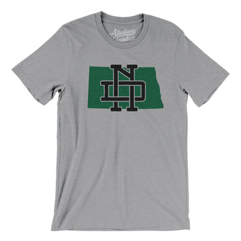 North Dakota Home State Men/Unisex T-Shirt-Allegiant Goods Co. Vintage Sports Apparel