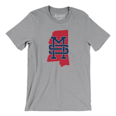 Mississippi Home State Men/Unisex T-Shirt-Allegiant Goods Co. Vintage Sports Apparel