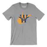 West Virginia Home State Men/Unisex T-Shirt-Athletic Heather-Allegiant Goods Co. Vintage Sports Apparel