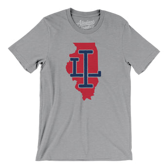Illinois Home State Men/Unisex T-Shirt-Allegiant Goods Co. Vintage Sports Apparel