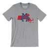 Massachusetts Home State Men/Unisex T-Shirt-Athletic Heather-Allegiant Goods Co. Vintage Sports Apparel