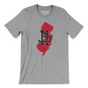 New Jersey Home State Men/Unisex T-Shirt-Athletic Heather-Allegiant Goods Co. Vintage Sports Apparel