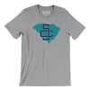 South Carolina Home State Men/Unisex T-Shirt-Athletic Heather-Allegiant Goods Co. Vintage Sports Apparel