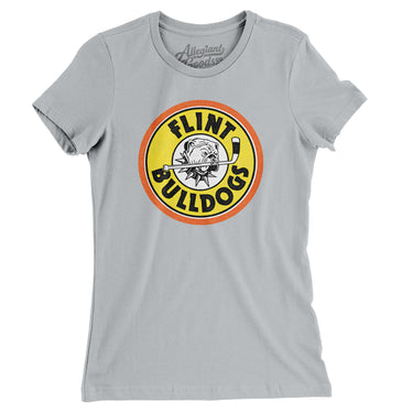 Flint Bulldogs Hockey Women's T-Shirt-Allegiant Goods Co. Vintage Sports Apparel