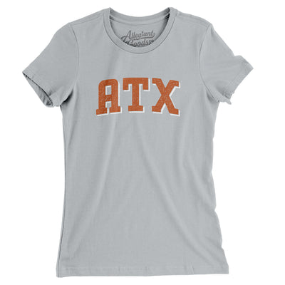 Atx Varsity Women's T-Shirt-Silver-Allegiant Goods Co. Vintage Sports Apparel