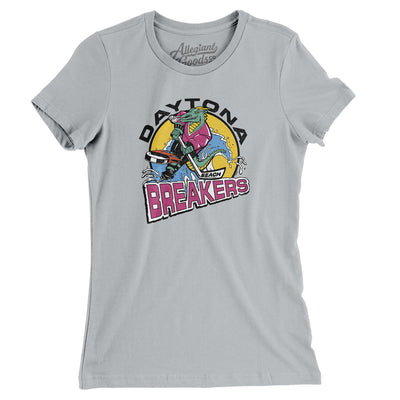 Daytona Beach Breakers Women's T-Shirt-Silver-Allegiant Goods Co. Vintage Sports Apparel
