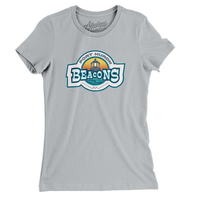 Port Huron Beacons Hockey Women's T-Shirt-Silver-Allegiant Goods Co. Vintage Sports Apparel