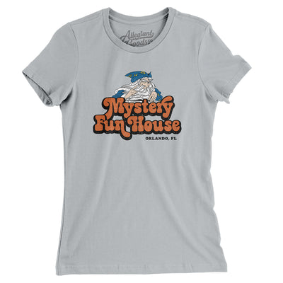 Mystery Fun House Orlando Women's T-Shirt-Silver-Allegiant Goods Co. Vintage Sports Apparel