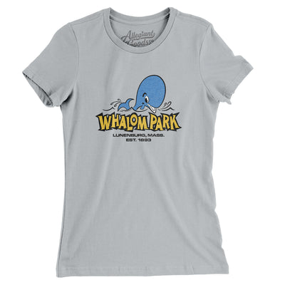 Whalom Park Amusement Park Women's T-Shirt-Silver-Allegiant Goods Co. Vintage Sports Apparel