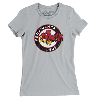 Providence Reds Hockey Women's T-Shirt-Silver-Allegiant Goods Co. Vintage Sports Apparel