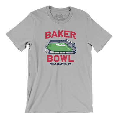 Baker Bowl Men/Unisex T-Shirt-Silver-Allegiant Goods Co. Vintage Sports Apparel