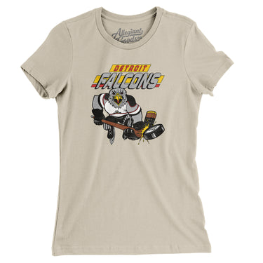 Detroit Falcons Women's T-Shirt-Allegiant Goods Co. Vintage Sports Apparel