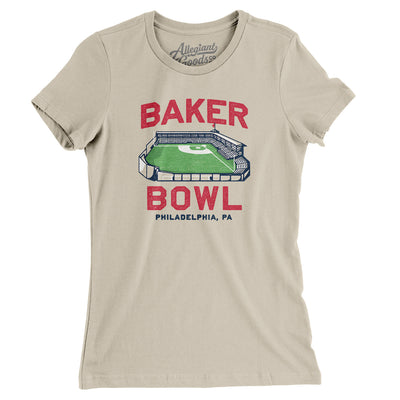 Baker Bowl Women's T-Shirt-Soft Cream-Allegiant Goods Co. Vintage Sports Apparel