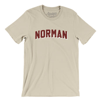 Norman Varsity Men/Unisex T-Shirt-Soft Cream-Allegiant Goods Co. Vintage Sports Apparel