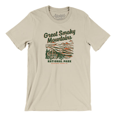 Great Smoky Mountains National Park Men/Unisex T-Shirt-Soft Cream-Allegiant Goods Co. Vintage Sports Apparel