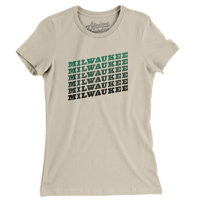 Milwaukee Vintage Repeat Women's T-Shirt-Soft Cream-Allegiant Goods Co. Vintage Sports Apparel
