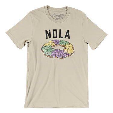 New Orleans King Cake Men/Unisex T-Shirt-Soft Cream-Allegiant Goods Co. Vintage Sports Apparel