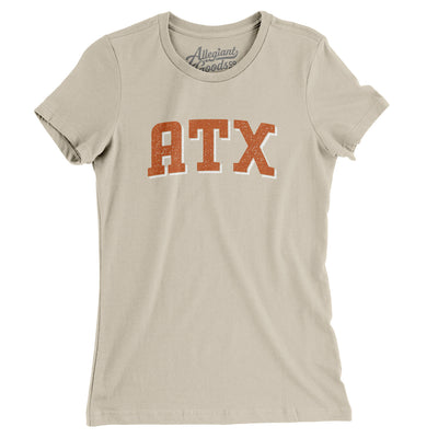 Atx Varsity Women's T-Shirt-Soft Cream-Allegiant Goods Co. Vintage Sports Apparel
