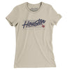 Houston Retro Women's T-Shirt-Soft Cream-Allegiant Goods Co. Vintage Sports Apparel